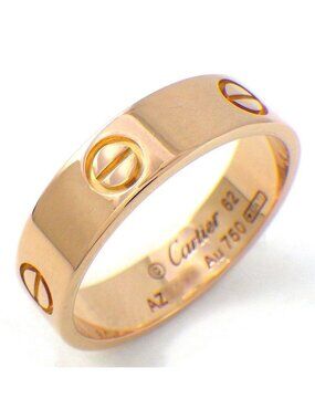 Cartier Ring Love Classic Model 18k Pink Gold